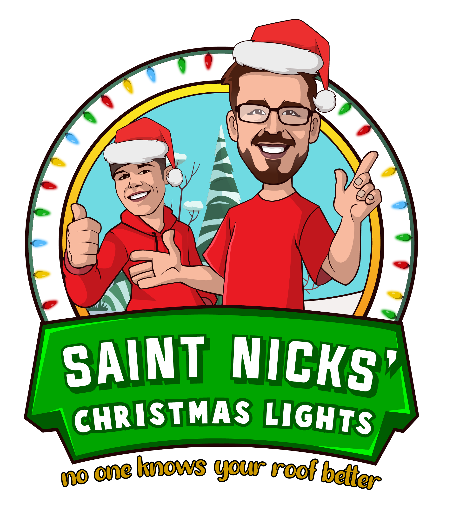 Christmas light installation logo