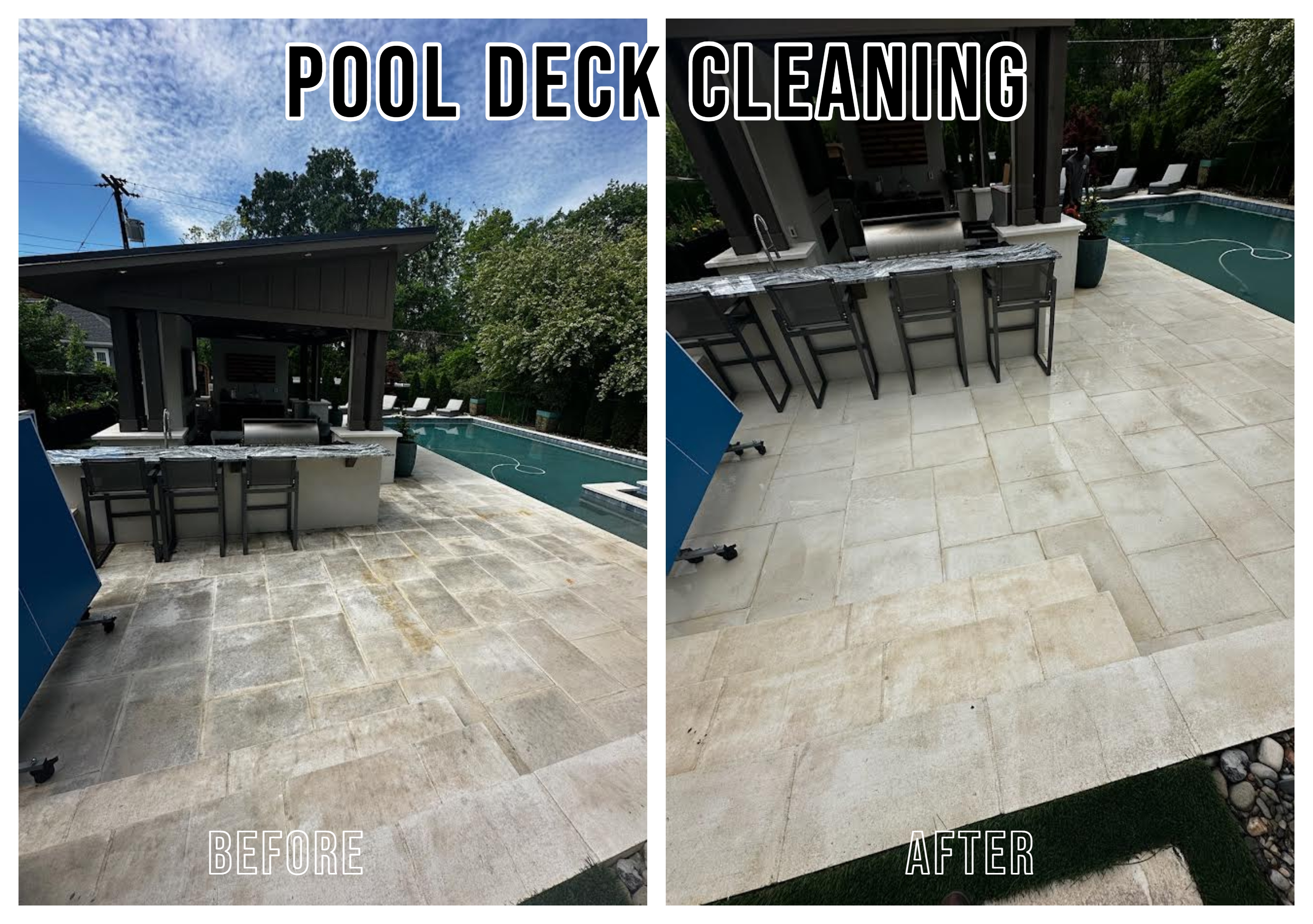 Another Excellent Pool Deck Cleaning in Charlotte, NC